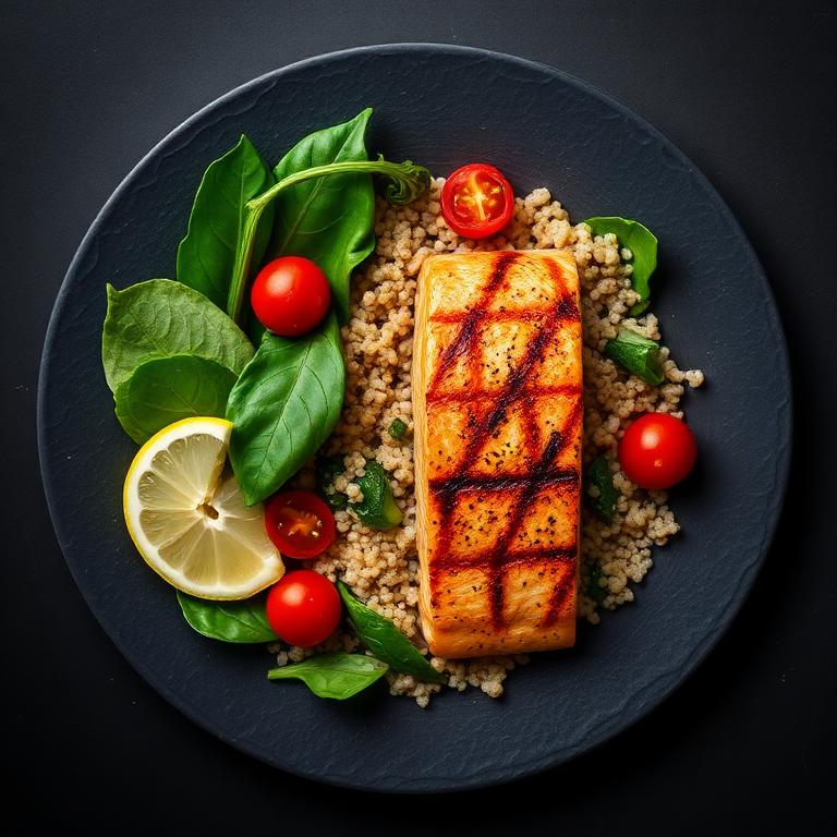 Grilled Salmon Quinoa